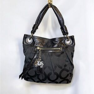 Coach Black Signature Shoulder Bag